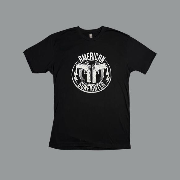 Next Level Apparel Other - American Gunfighter Black Graphic T-Shirt - Men’s Small